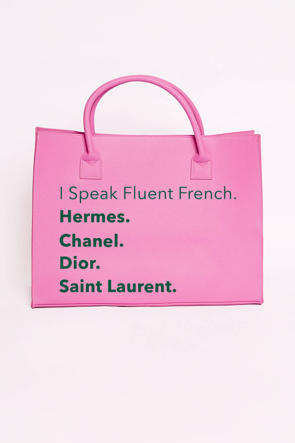 LA I TC MODERN VEGAN TOTE - Fluent French (Guava Pink)