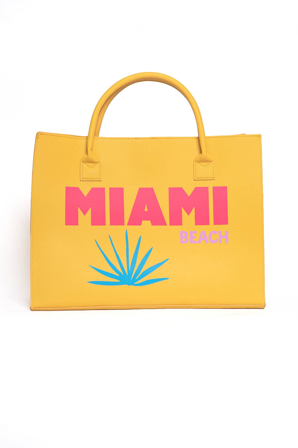 LA Trading Co - MODERN VEGAN TOTE - Miami (Lemon Yellow)